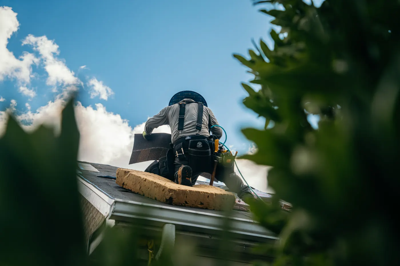 Tarping and dry-in on a Heron Ridge commercial roof